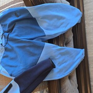 Mens Nike Tech  size Large Light Blue and Dark Blue Joggers and Hoodie